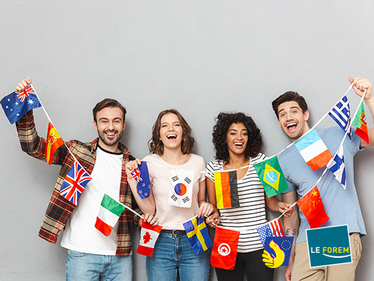 Photo Drapeaux Jeunes EURES