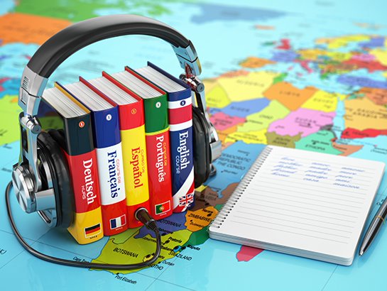Différents livres de langues