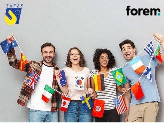 drapeaux logo Forem logo EURES