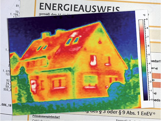 maison en couleurs infrarouge / déperditions de chaleur