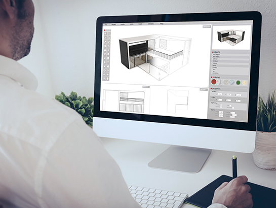 Ecran d'ordinateur logiciel BIM