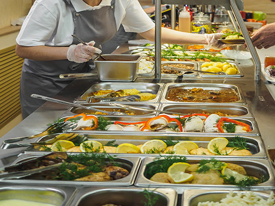 une cuisine de collectivité
