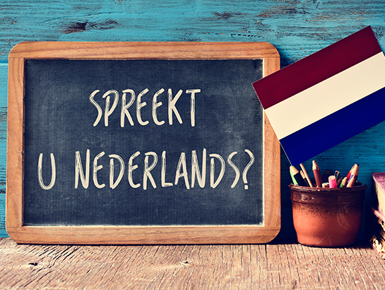 tableau noir avec "spreekt u nederlands?"