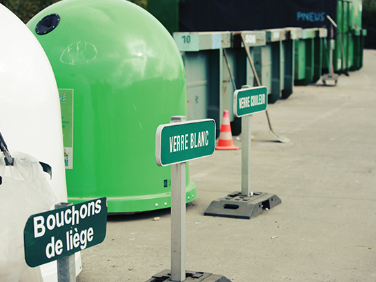 Poubelles de tri